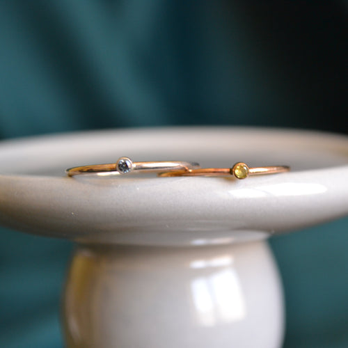 Birthstone Stacking Ring