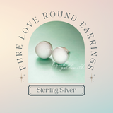 Pure Love Round Earrings