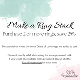 Drops of Love Stacking Rings