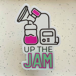 Pump Up The Jam Vinyl Sticker